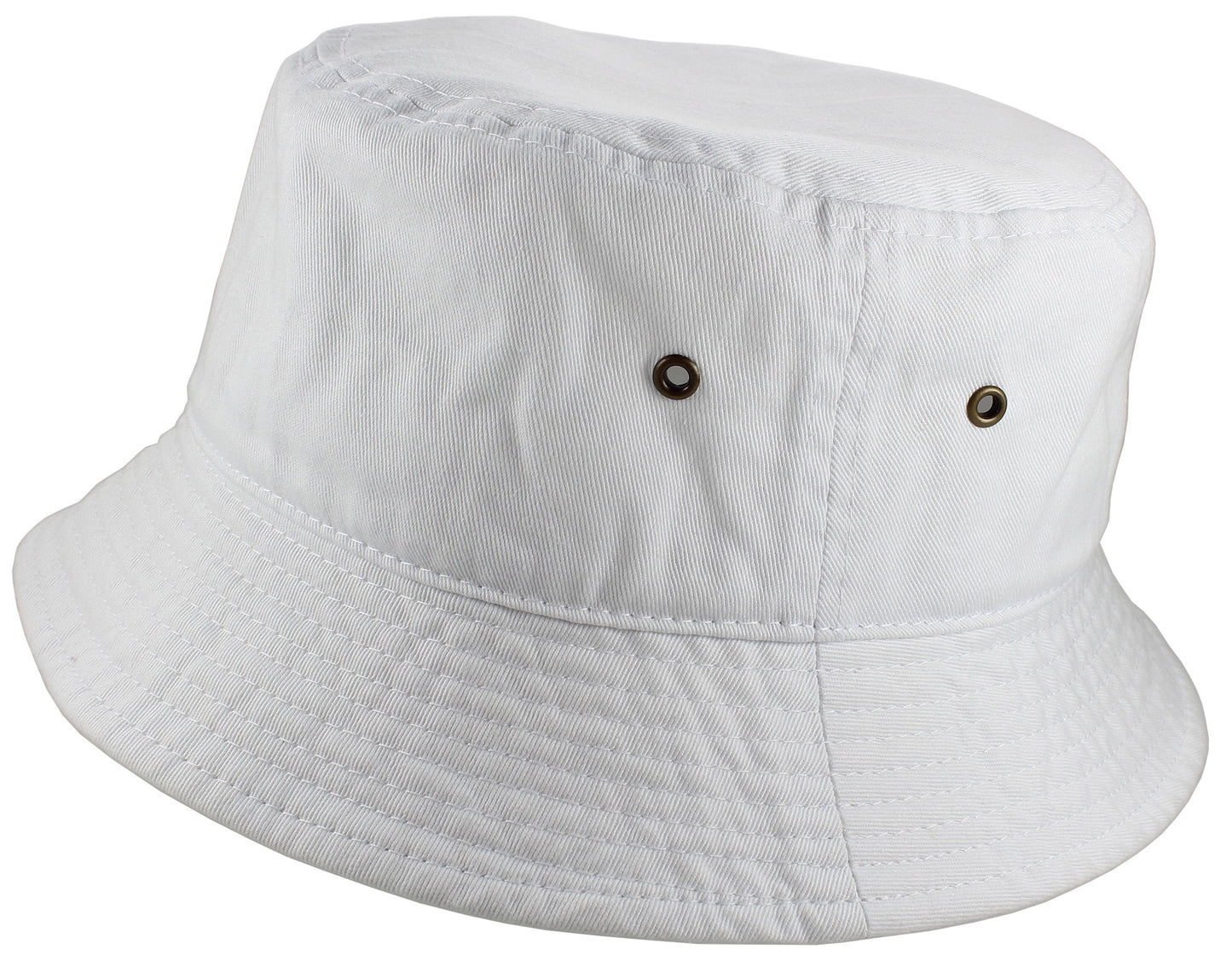 Bucket Hat 100% Cotton Packable Summer Travel Cap. Neon Green-S/M