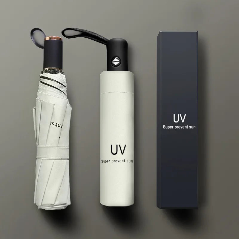 Folding Automatic Mini Umbrella anti UV Rain Sun Umbrella Fashion Portable Wind and Light Proof Women Children Sunshade Umbrella